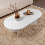 Τραπέζι σαλονιού Tabletod pakoworld σε λευκή απόχρωση 119x60x40εκ - Image 3