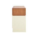 Τουαλέτα κρεβατοκάμαρας Sonlen pakoworld σε καρυδί-κρεμ απόχρωση 60x45x130εκ - Image 5