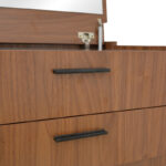 Τουαλέτα κρεβατοκάμαρας Sonlen pakoworld σε καρυδί-κρεμ απόχρωση 60x45x130εκ - Image 9