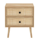 Κομοδίνο Oslo pakoworld sonoma 50x39x55εκ - Image 4