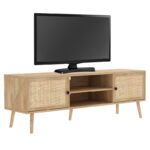 Έπιπλο τηλεόρασης Oslo pakoworld sonoma 150x39x49εκ - Image 2