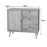 Μπουφές Oslo pakoworld σε sonoma απόχρωση 85x39x79εκ - Image 6