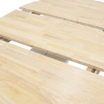 Tραπέζι Lars pakoworld επεκτεινόμενο ξύλο-MDF λευκό-φυσικό Φ100(+38)x100x75εκ - Image 7