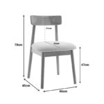 Καρέκλα Tullo pakoworld rubberwood σε φυσική απόχρωση 46x45x78εκ - Image 5