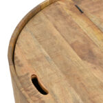 Τραπέζι σαλονιού με αποθηκευτικό χώρο Darian pakoworld μασίφ ξύλο mango φυσικό Φ90x45εκ - Image 4