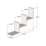 Ραφιέρα τοίχου Mauer pakoworld σε ανθρακί απόχρωση 90x19,6x60εκ - Image 3