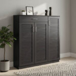 Παπουτσοθήκη-ντουλάπι SANTE pakoworld 30 ζεύγων χρώμα wenge 120x37x123εκ