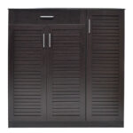 Παπουτσοθήκη-ντουλάπι SANTE pakoworld 30 ζεύγων χρώμα wenge 120x37x123εκ - Image 4