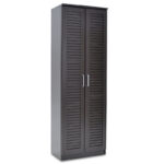 Παπουτσοθήκη-ντουλάπα SANTE pakoworld 21 ζεύγων χρώμα wenge 60x37x183εκ