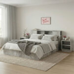 Κρεβάτι διπλό OLYMPUS pakoworld σε χρώμα antique ανθρακί 160x200εκ - Image 2