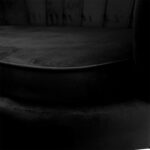 Καναπές 2θέσιος Daimon pakoworld βελούδο μαύρο 134x70x77εκ - Image 5