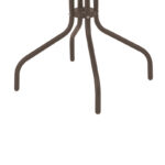 Τραπεζαρία Vergo-Obbi pakoworld 3τεμ καφέ μέταλλο Φ60x70εκ - Image 7