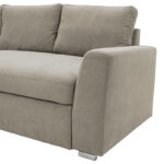 Γωνιακός καναπές-κρεβάτι δεξιά γωνία Belle pakoworld μπεζ 236x164x88εκ - Image 9