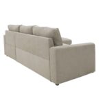 Γωνιακός καναπές-κρεβάτι αριστερή γωνία Belle pakoworld μπεζ 236x164x88εκ - Image 10