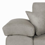 Γωνιακός καναπές-κρεβάτι αναστρέψιμος Comy pakoworld μπεζ-καφέ 286x160x75-90εκ - Image 7