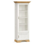 Βιτρίνα Jaden pakoworld golden oak-λευκό antique 70