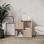 Βιβλιοθήκη Bookel pakoworld σε sonoma απόχρωση 59.6x27.5x60.4εκ - Image 2