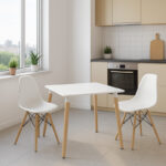 Φοιτητικό πακέτο επίπλων τραπεζαρίας Julita-Natali pakoworld σετ 3 τμχ