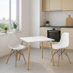 Φοιτητικό πακέτο επίπλων τραπεζαρίας Julita-Natali pakoworld σετ 3 τμχ