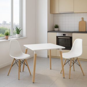 Φοιτητικό πακέτο επίπλων τραπεζαρίας Julita-Natali pakoworld σετ 3 τμχ