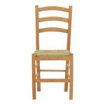 Καρέκλα καφενείου με ψάθα Marf-Charchie pakoworld μασίφ ξύλο οξιάς λούστρο καρυδί 41x42x92εκ - Image 4