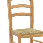 Καρέκλα καφενείου με ψάθα Marf-Charchie pakoworld μασίφ ξύλο οξιάς λούστρο καρυδί 41x42x92εκ - Image 5