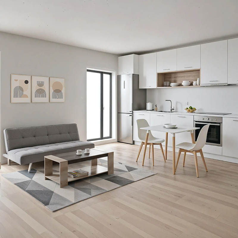 200-001377 Φοιτητικό πακέτο επίπλων Smoothness pakoworld σετ 5τεμ