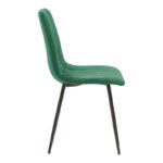 Τραπεζαρία Balou-Noor pakoworld σετ 5τεμ MDF μαύρο-κυπαρισσι Φ100x73εκ - Image 3