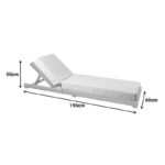 Ξαπλώστρα με μαξιλάρι Specta-Vertian pakoworld μασίφ ξύλο οξιάς σε φυσικό χρώμα 60x190x50εκ - Image 5