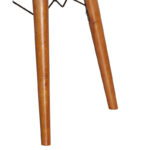 Καρέκλα Sonora I pakoworld βελουτέ εκρού-καρυδί πόδι - Image 6