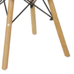 Τραπέζι Julita παιδικό pakoworld λευκό mdf και ξύλο οξιάς σε φυσική απόχρωση Φ60x51εκ - Image 4