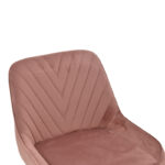 Σκαμπό μπαρ Deppy pakoworld σάπιο μήλο βελούδο-μαύρο μέταλλο 43x54x102εκ - Image 6