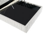 Κρεβάτι διπλό Zilin pakoworld ύφασμα γκρι-μπεζ με αποθηκευτικό χώρο 160x200εκ - Image 6