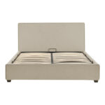 Κρεβάτι διπλό Bedka pakoworld ύφασμα γκρι με αποθηκευτικο χώρο160x200εκ - Image 5