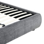 Κρεβάτι Salena pakoworld ύφασμα σε ανθρακί απόχρωση 160x200εκ - Image 5