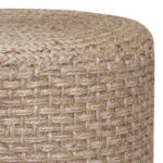 Σκαμπό Axar Inart γιούτα σε φυσική απόχρωση Φ40x40εκ - Image 2