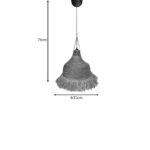 Φωτιστικό οροφής Boher Inart seagrass σε φυσική απόχρωση Φ33x76εκ - Image 4