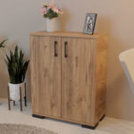 Ντουλάπι Yven pakoworld oak μελαμίνης 65x32x83εκ - Image 2