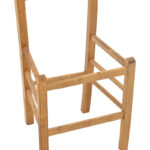 Καρέκλα καφενείου Πάρος pakoworld μασίφ ξύλο οξιάς λούστρο καρυδί 41x42x92εκ - Image 7