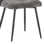 Καρέκλα Karg pakoworld καφέ ύφασμα-πόδι μαύρο μέταλλο 57x62x80εκ - Image 6