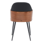 Καρέκλα Marci pakoworld μαύρο pu-πόδι μαύρο μέταλλο 58x58x91εκ - Image 5