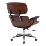 Καρέκλα γραφείου διευθυντή Kobane pakoworld μαύρο pu-βάση χρωμίου 84x75x113.5εκ - Image 2