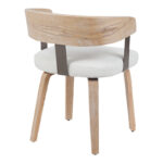 Πολυθρόνα Anesy pakoworld μέταλλο-ξύλο με ύφασμα σε μπεζ απόχρωση 53.5x51x72εκ - Image 2