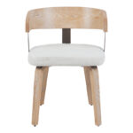 Πολυθρόνα Anesy pakoworld μέταλλο-ξύλο με ύφασμα σε μπεζ απόχρωση 53.5x51x72εκ - Image 4