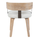 Πολυθρόνα Anesy pakoworld μέταλλο-ξύλο με ύφασμα σε μπεζ απόχρωση 53.5x51x72εκ - Image 5