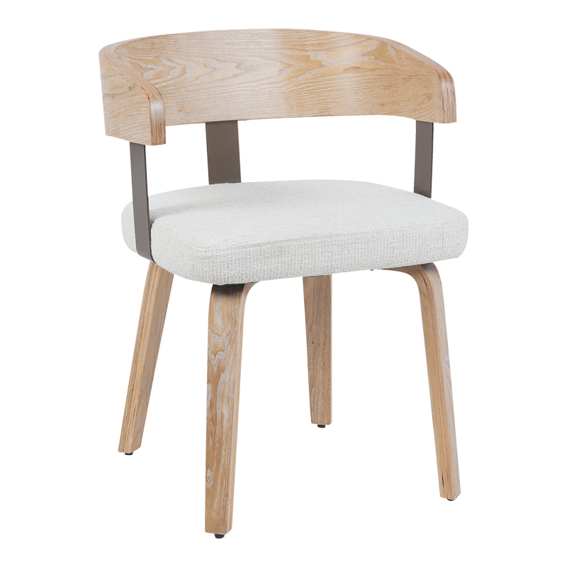 332-000036 Πολυθρόνα Anesy pakoworld μέταλλο-ξύλο με ύφασμα σε μπεζ απόχρωση 53.5x51x72εκ