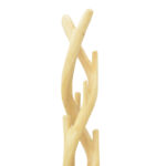 Κρεμάστρα επιδαπέδια Gantou pakoworld suar ξύλο σε φυσική απόχρωση 40x40x200εκ - Image 3