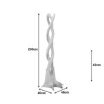 Κρεμάστρα επιδαπέδια Gantou pakoworld suar ξύλο σε φυσική απόχρωση 40x40x200εκ - Image 5