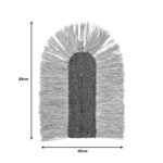 Διακοσμητικό τοίχου Ramzon Inart sisal σε φυσική απόχρωση 84x65x2εκ - Image 2