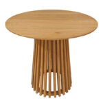 Τραπεζαρία 3τεμ Noody-Kenda I pakoworld teak ξύλο σε φυσική απόχρωση Φ80x75 - Image 5